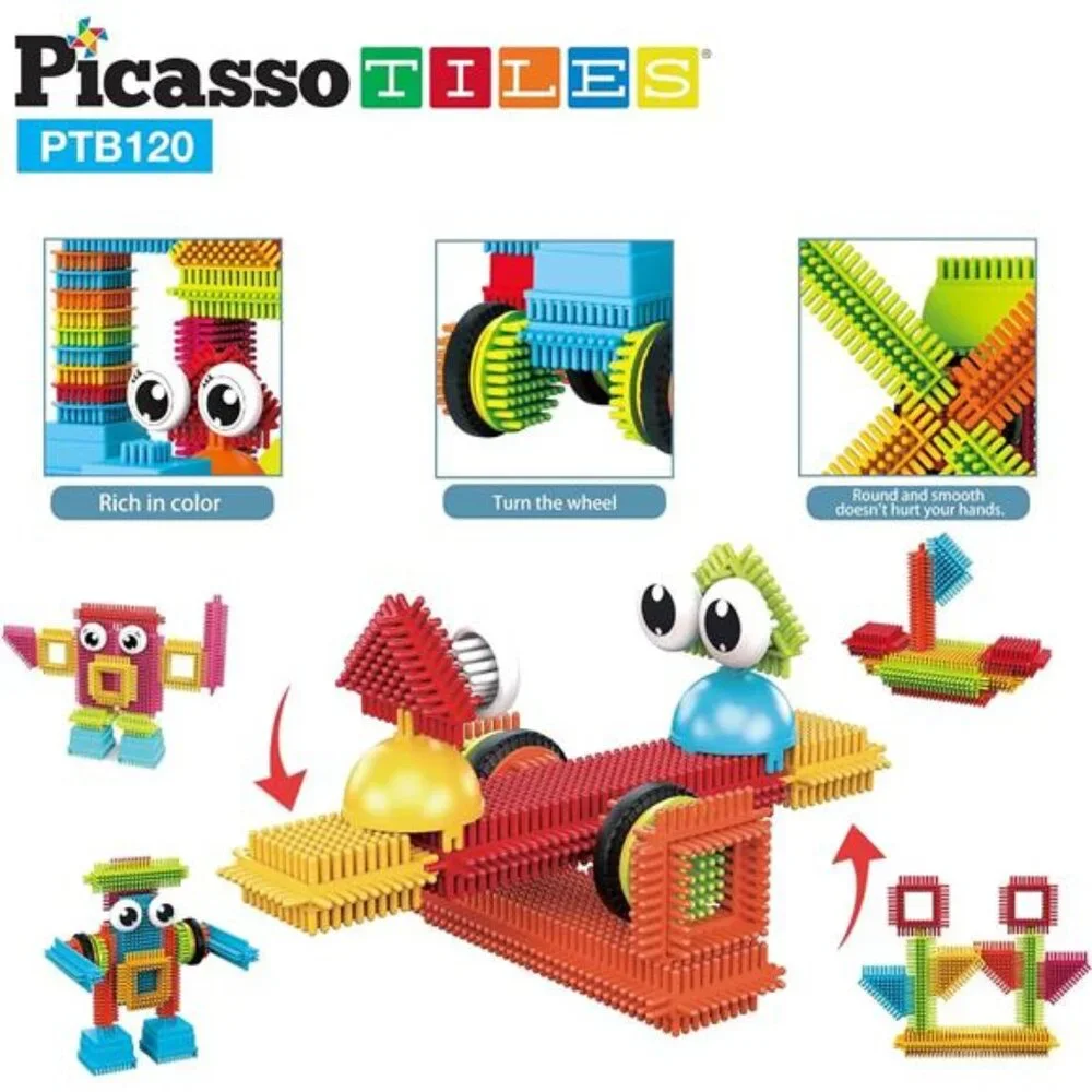 Kids 120pcs Hedgehog Interlocking Building Blocks Tiles Construction Toy‎ Set
